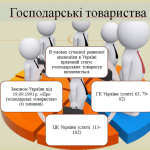 Господарські товариства це юридичні особи з частками